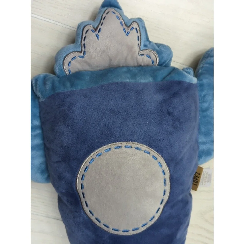 Mario Lopez Child's room decor throw pillow blue rocket space ship plush stuffed